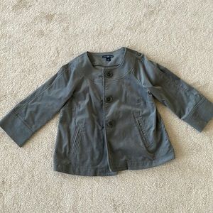 Gap gray velvet jacket